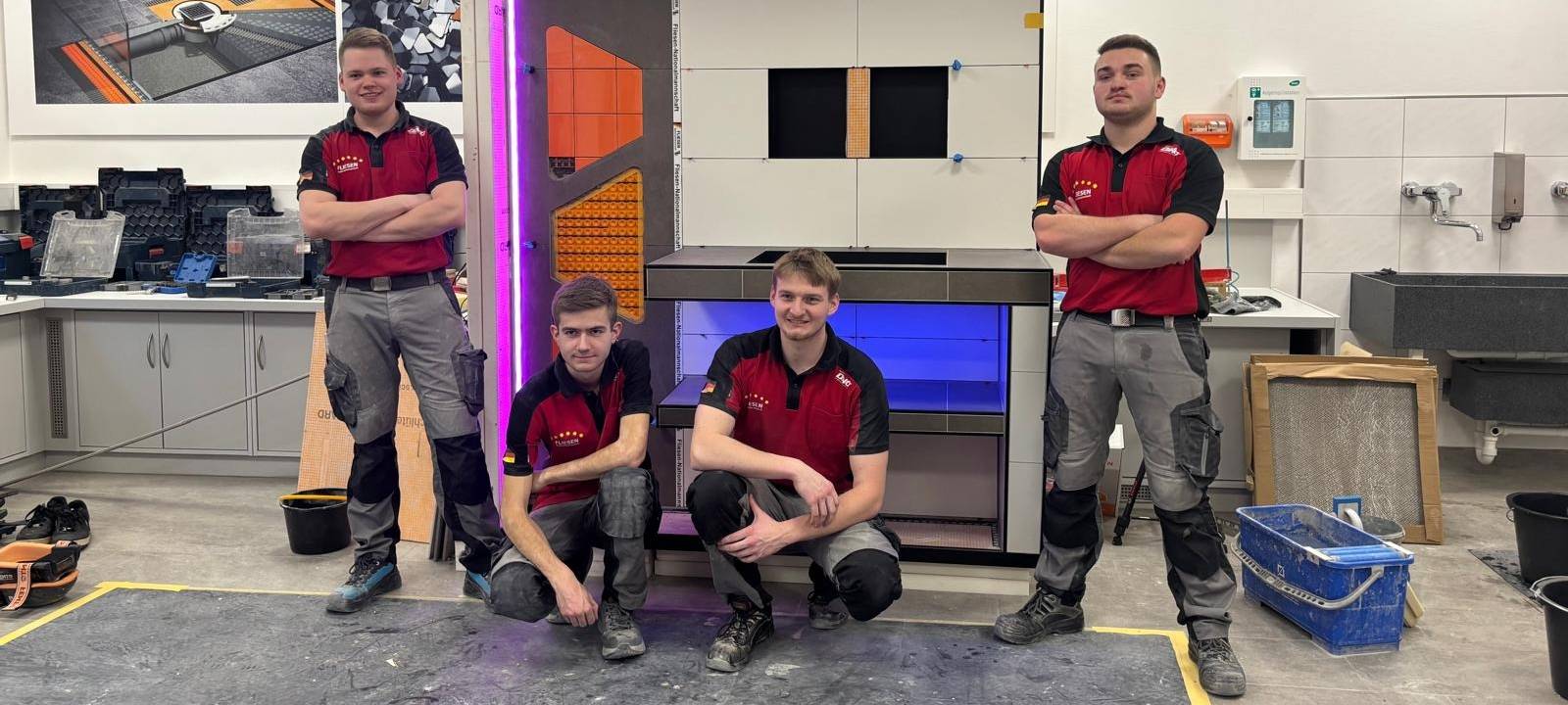 Fliesen-Nationalmannschaft trainiert in Iserlohn